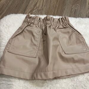 Zara leather skirt